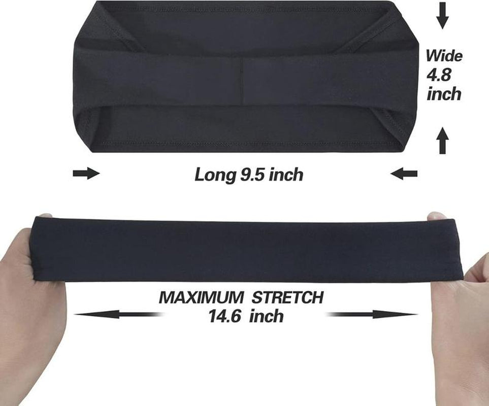 Sports Headbands for Men (5 Pack),Moisture Wicking Workout Headband, Sweatband Headbands for Running, Cycling, Football, Yoga, Hairband for Women and Men