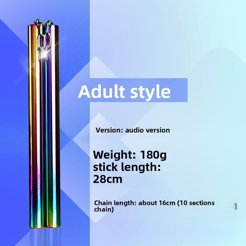 Stainless Steel Adult Nunchakus, Bruce Lee'S Actual Combat Training Nunchakus