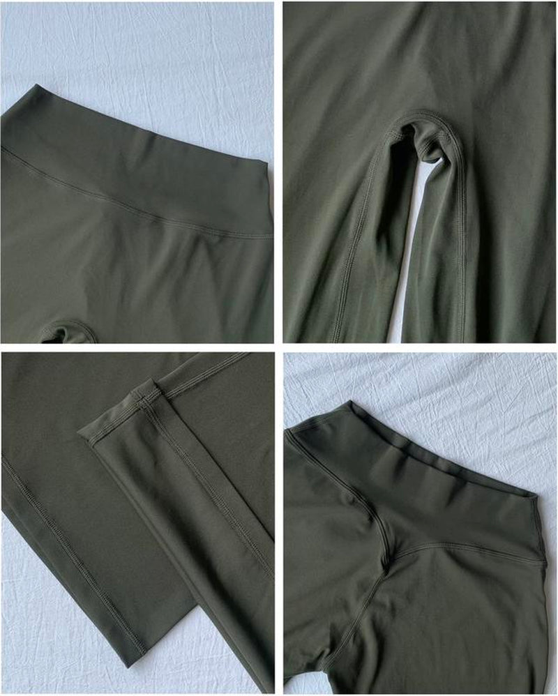 DENFY Softmotion Straight Leg Bottoms Women Workout Leggings Fitness Gym Outdoor Sports Yoga Pants