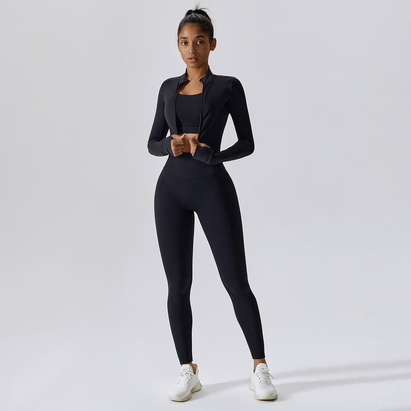 MASKERT “2-Piece Set”Women'S Set, Sports Set, Tight Fitting Set, Running Set, Yoga Set, High Elasticity, Skin Friendly and Comfortable