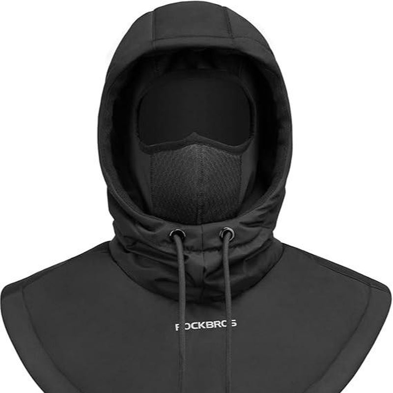 ROCKBROS Ski Mask for Men Women Winter Balaclava Ski Mack Thermal Fleece for Cold Weather Black